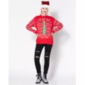 Light-Up Getting Lit Tree Ugly Christmas Sweater at Spirit Halloween