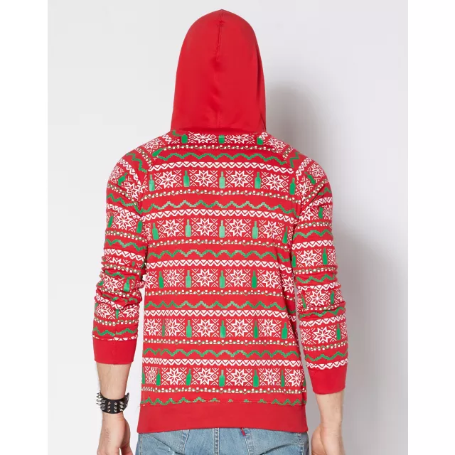 Beer Me Ugly Christmas Hoodie at Spencer's