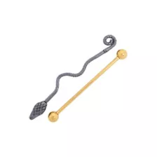Snake Industrial Barbell 2 Pack - 14 Gauge at Spencer's