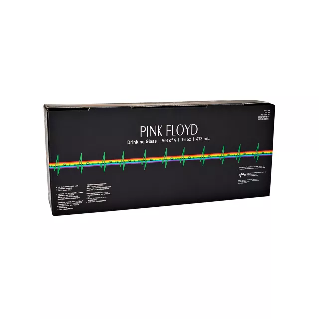 Pink Floyd Pint Glasses 4 Pack - 16 oz. at Spencer's
