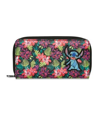 Lilo & Stitch floral applique wallet