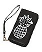 Iridescent Pineapple Zip Wallet