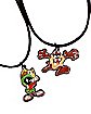 Marvin and Taz Friendship Necklaces – Looney Tunes