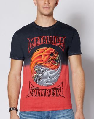 black and red metallica shirt