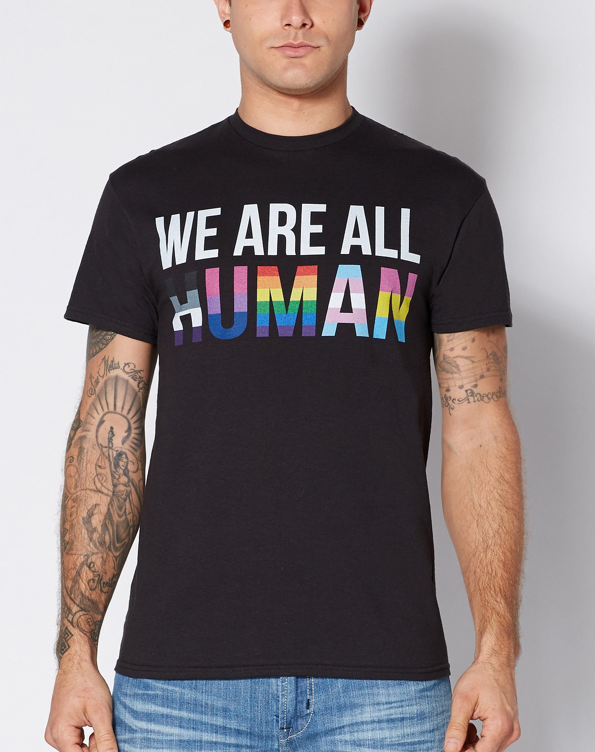 We Are All Human Pride T Shirt