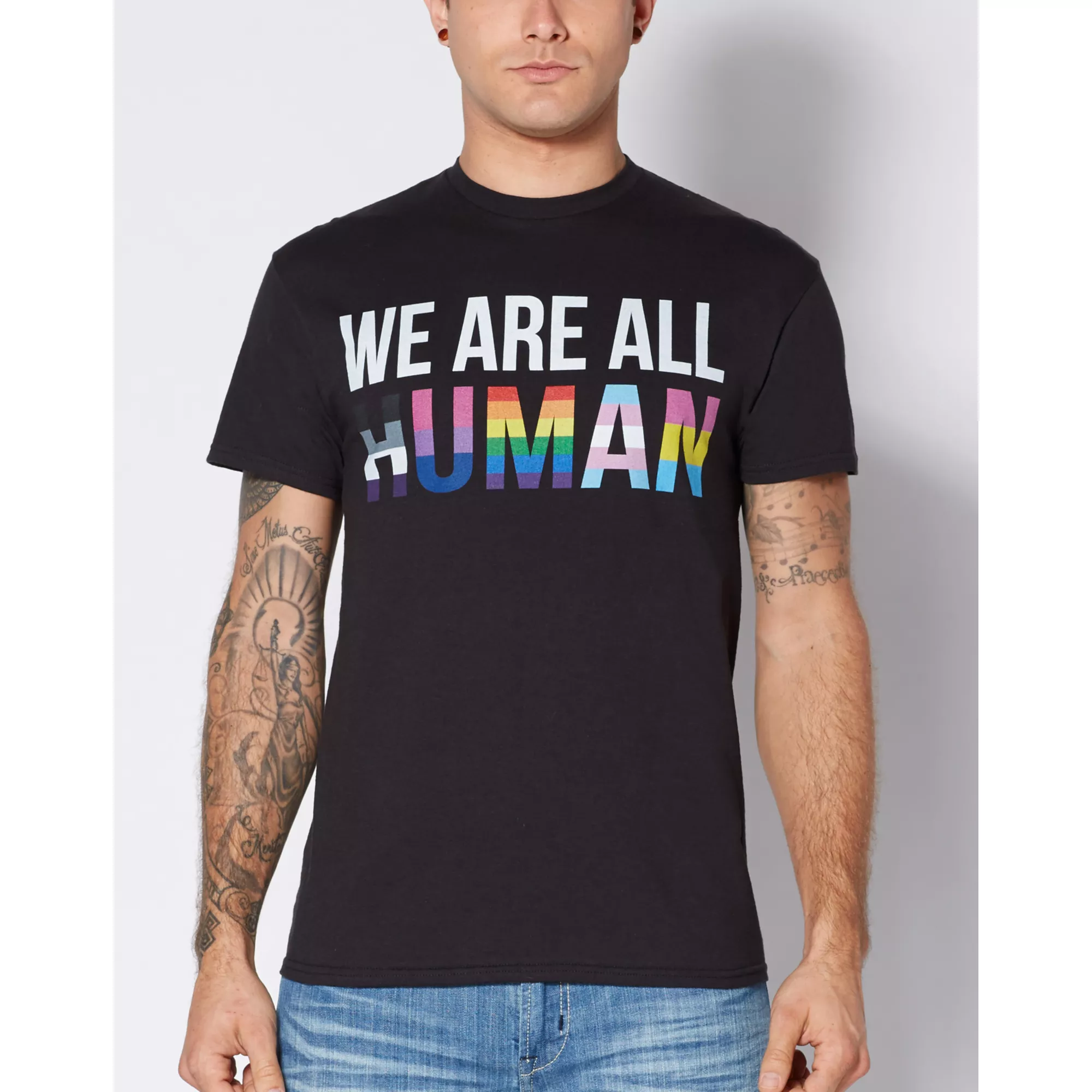 We Are All Human Pride T Shirt at Spencer's