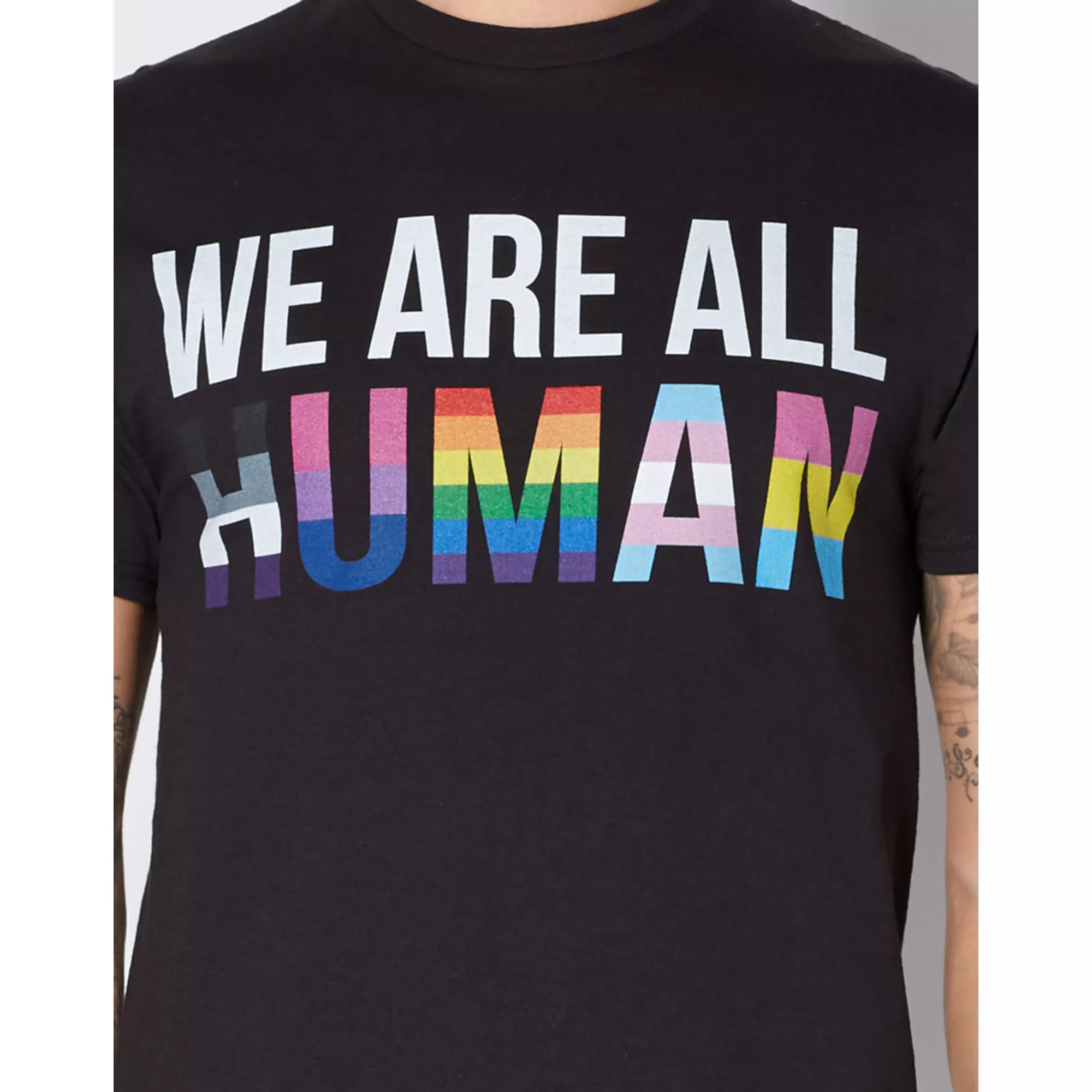 We Are All Human Pride T Shirt at Spencer's