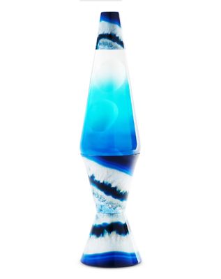 Blue and White Lava Lamp - 17 Inch