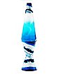 Blue and White Lava Lamp - 17 Inch