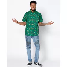 Leaf Button Down Shirt at Spencer's