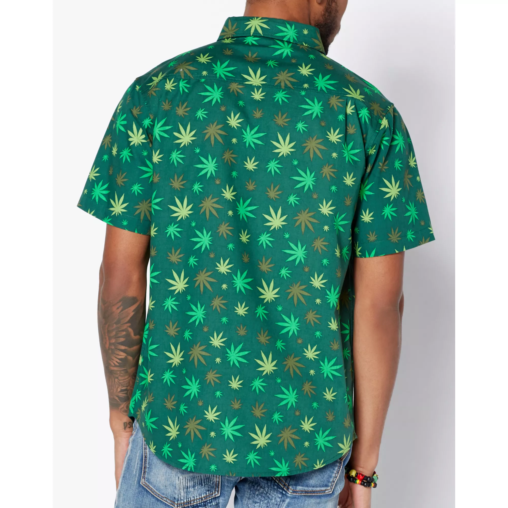 Leaf Button Down Shirt at Spencer's