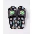 Rick and Morty Slider Sandals at Spencer's