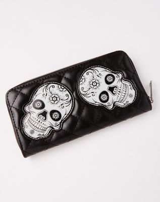 Skull Zip Wallet