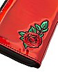 Red Rose Zip Wallet