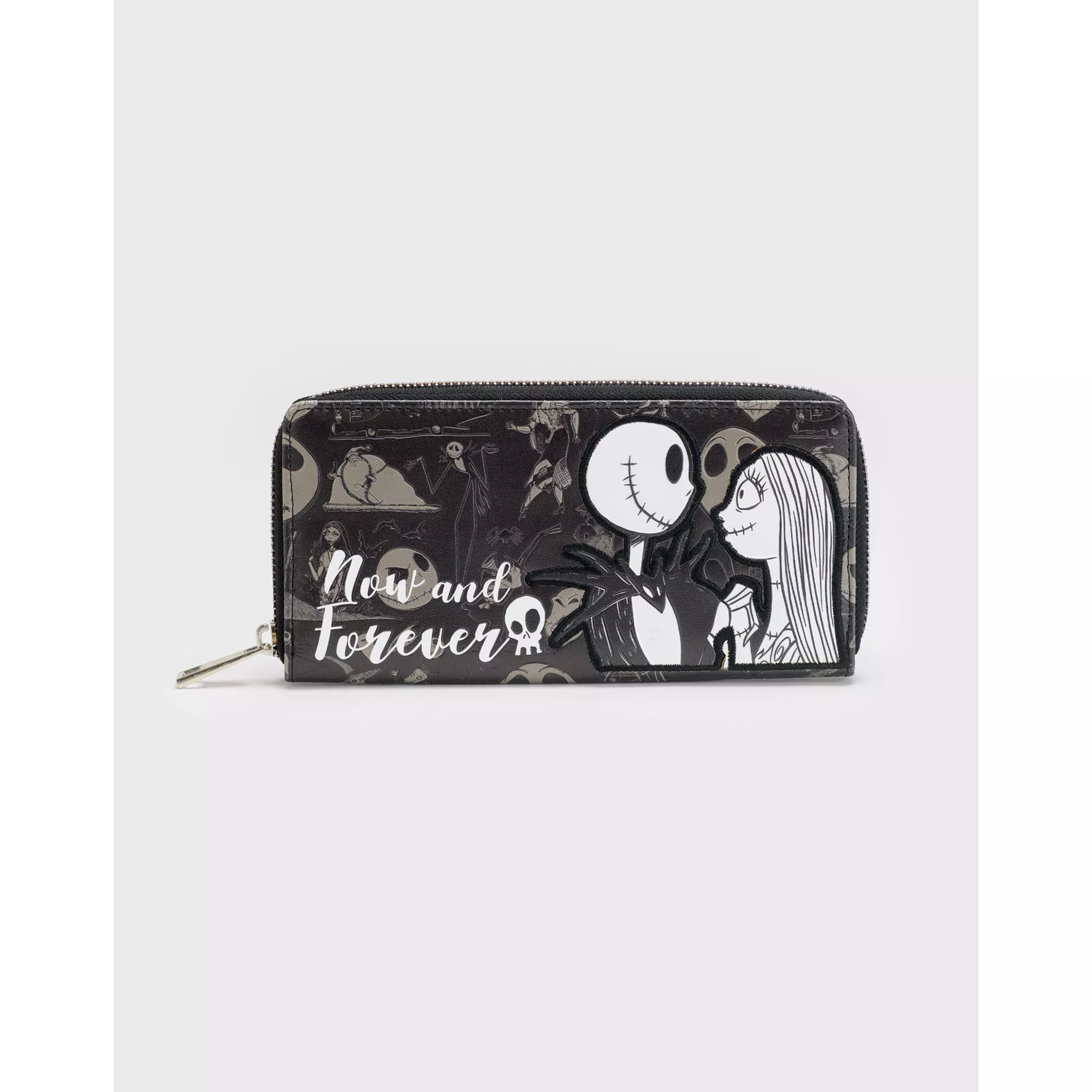 Now and Forever Jack Skellington and Sally Zip Wallet - The Nightmare Before Christmas at Spencer's