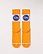 Orange NASA Crew Socks