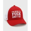I'm Here To Fuck Shit Up Trucker Hat at Spencer's