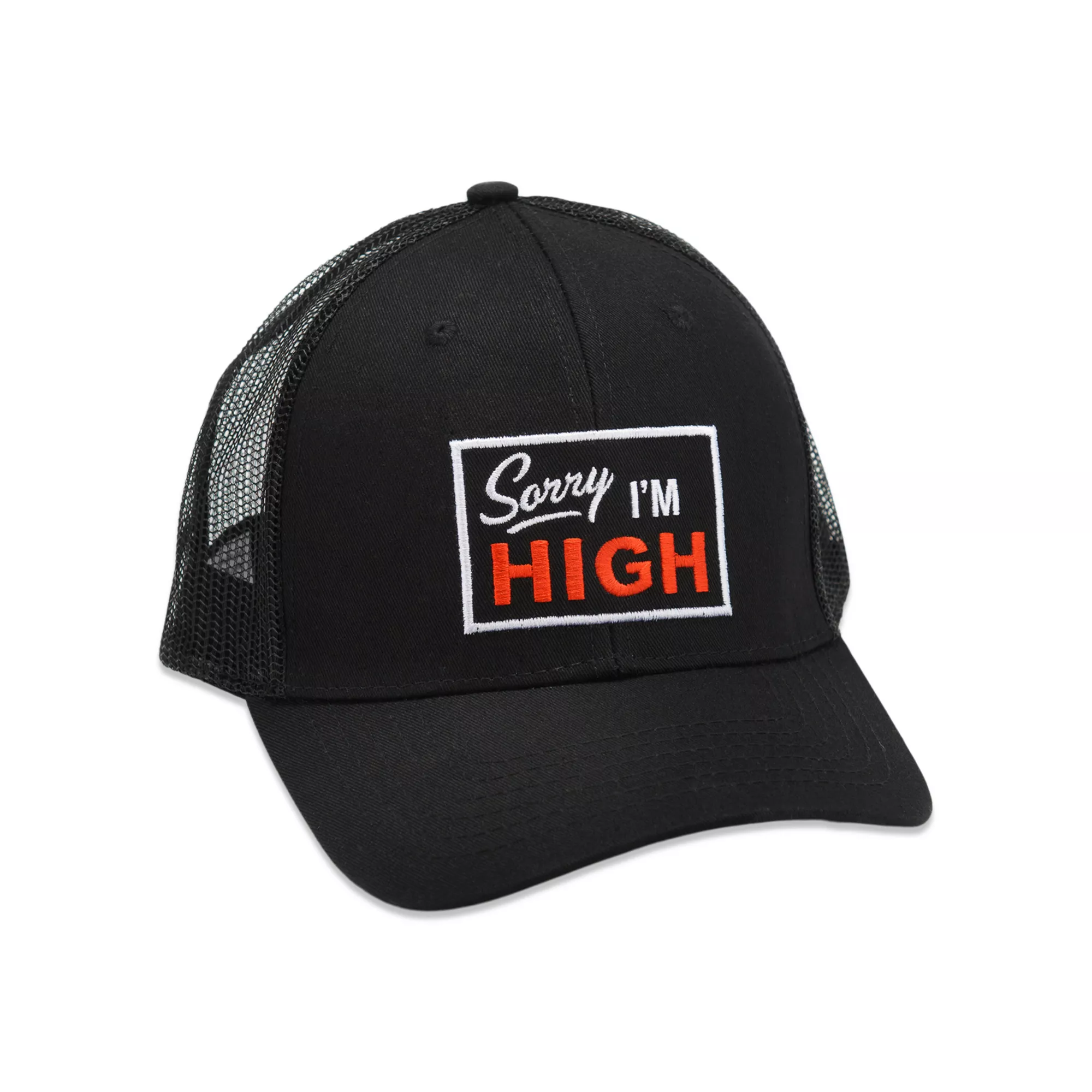 Sorry I'm High Trucker Hat at Spencer's