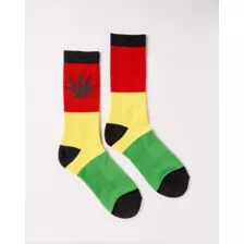 Rasta Leaf Socks at Spencer's