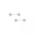 CZ Rose Gold  Flower Nipple Barbells at Spencer's