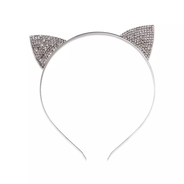 Rhinestone Cat Ear Headband at Spencer's