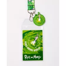 Peace Among Worlds Lanyard - Rick and Morty at Spencer's