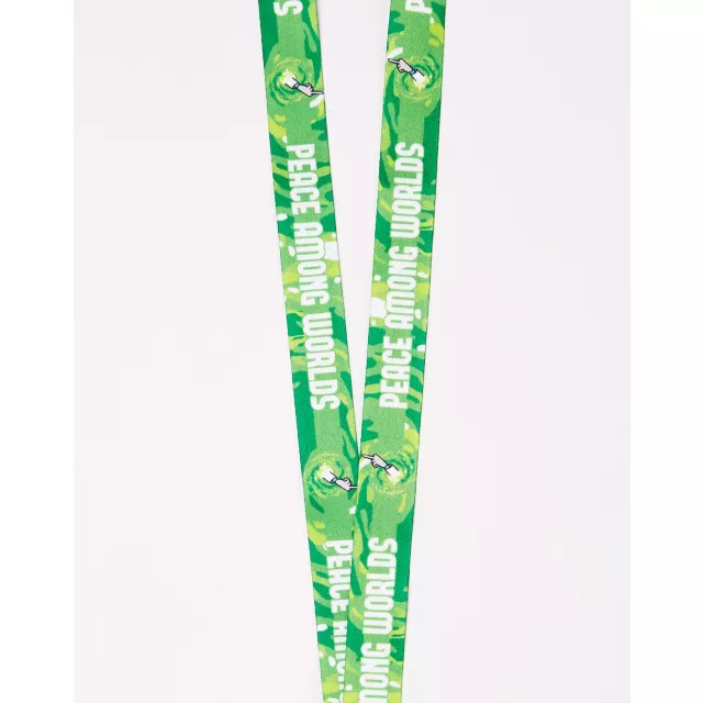 Peace Among Worlds Lanyard - Rick and Morty at Spencer's
