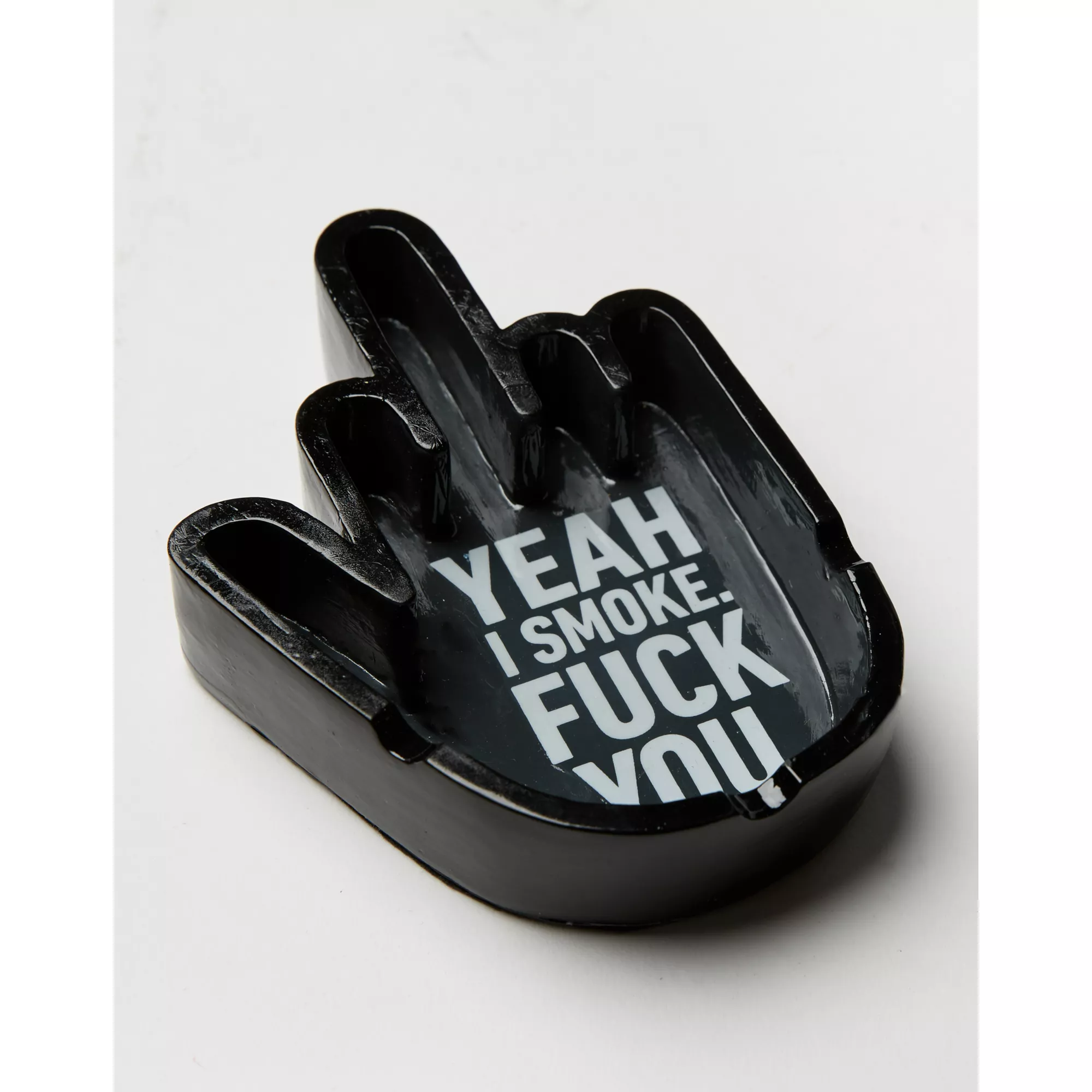 Yeah I Smoke Fuck You Middle Finger Ashtray at Spencer's