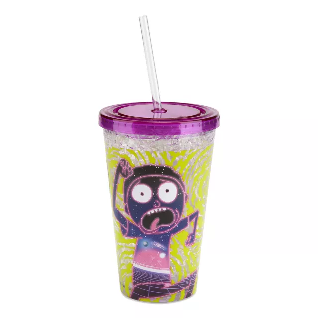 Freezer Gel Rick and Morty Cup With Straw - 16 oz. at Spencer's