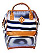 Striped Hinge Backpack