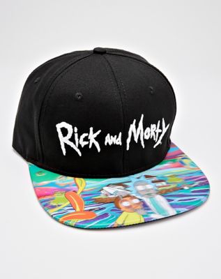 Lenticular Bill Rick and Morty Snapback Hat - Spencer's