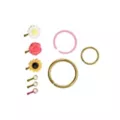 Multi-Pack CZ Flower Stud Nose Rings and Hoop Nose Rings 9 Pack - 20 Gauge at Spencer's