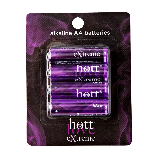 AA Batteries 4 Pack - Hott Love Extreme at Spencer's