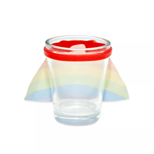 Caped Rainbow Pride Shot Glass - 1.5 oz. at Spencer's