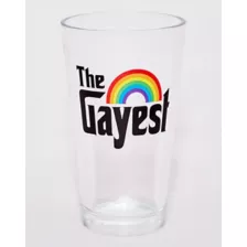 Rainbow The Gayest Pint Glass - 16 oz. at Spencer's