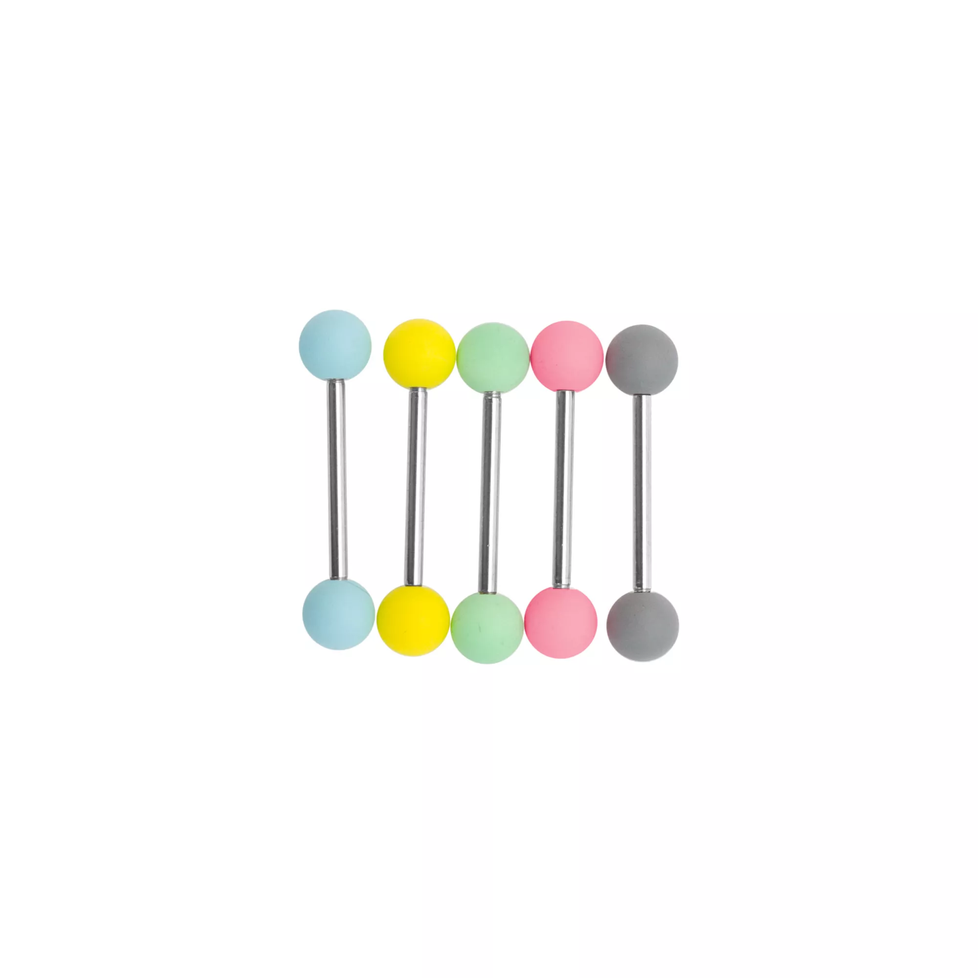 Pastel Matte Barbells 5 Pack - 14 Gauge at Spencer's
