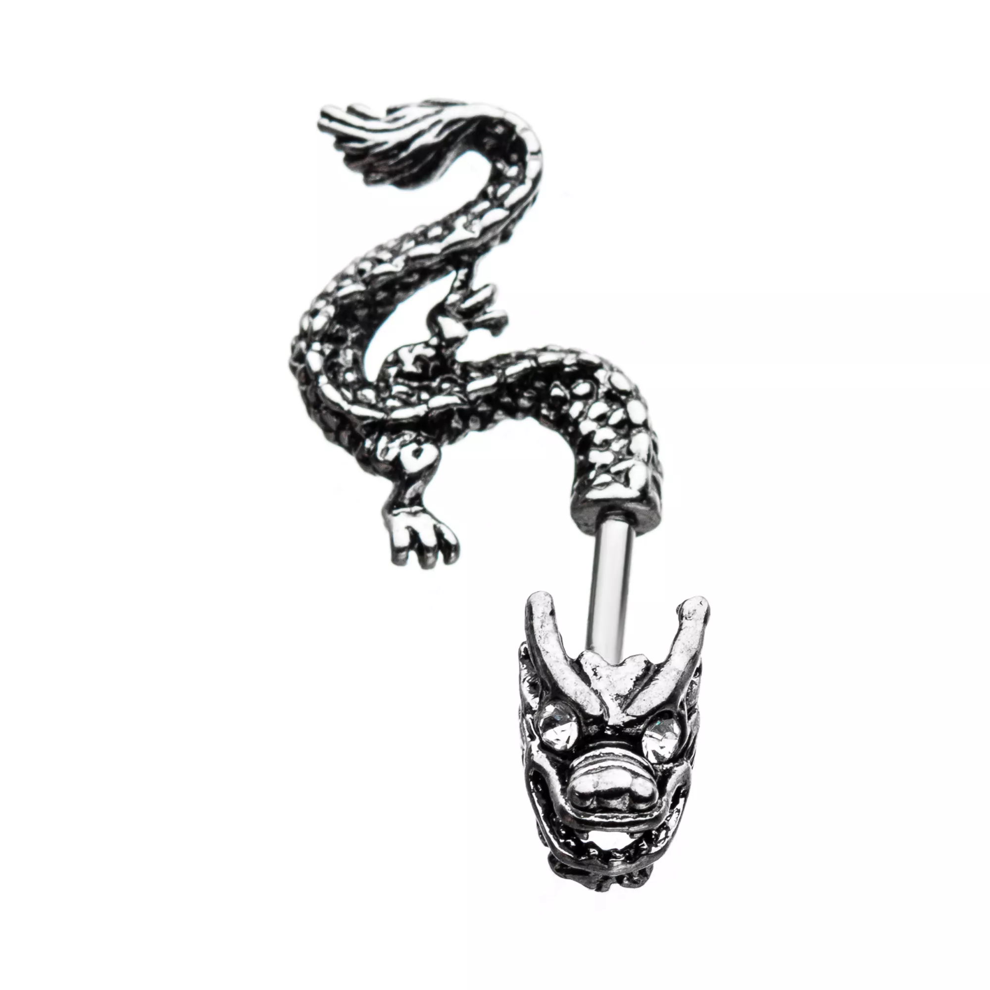 Chinese Dragon Barbell - 14 Gauge at Spencer's