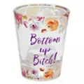 Floral Bottoms Up Bitch Shot Glass - 2 oz. at Spencer's