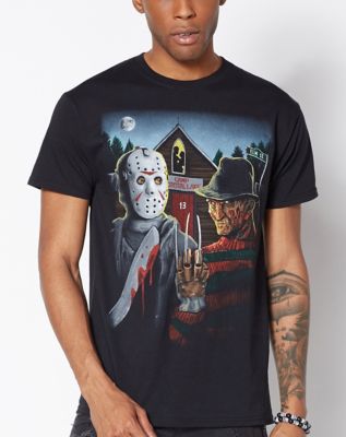 jason and freddy t shirt