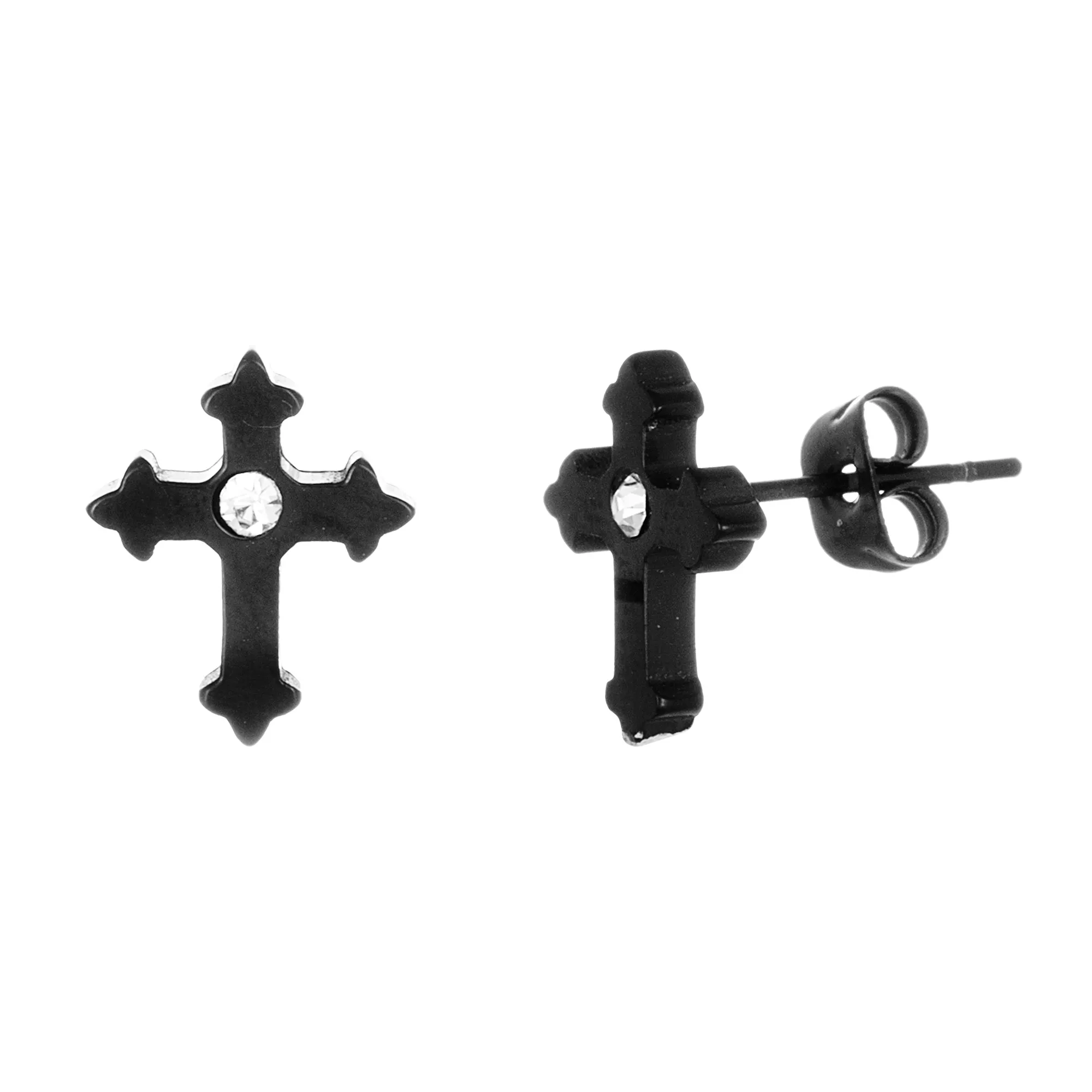 CZ Cross Earrings at Spencer's