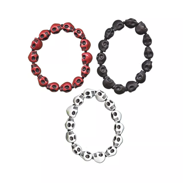 Multi-Pack Skull Bracelets - 3 Pack at Spencer's