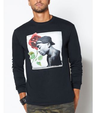 Rose Tupac T Shirt