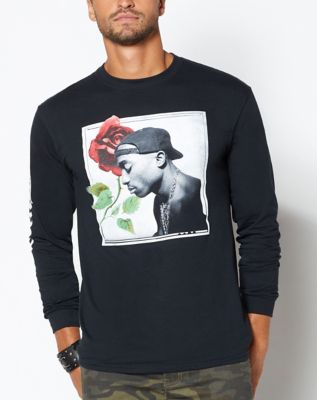 Rose Tupac T Shirt - Spencer's