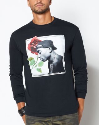 Tupac - Unisex Rose T-Shirt