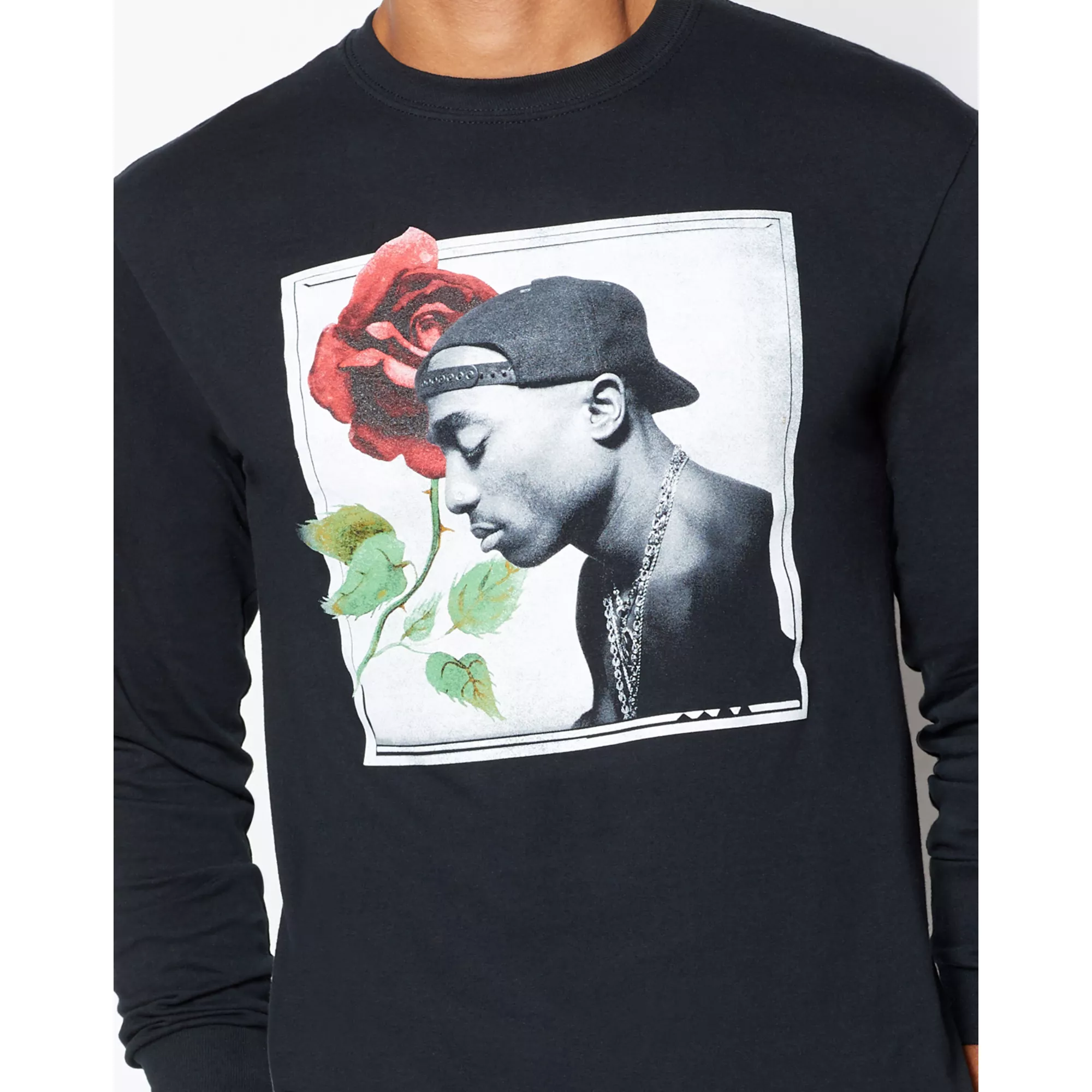 Rose Tupac T Shirt at Spencer's