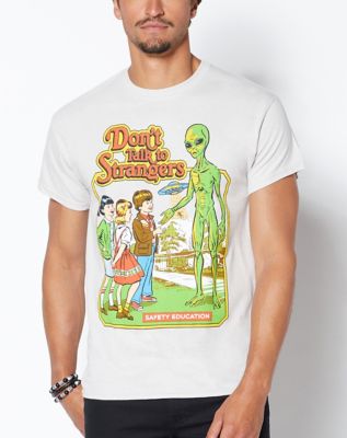 Don't Talk To Strangers Graphic T-Shirt -Steven Rhodes - Size ADULT XXL - by Spencer's