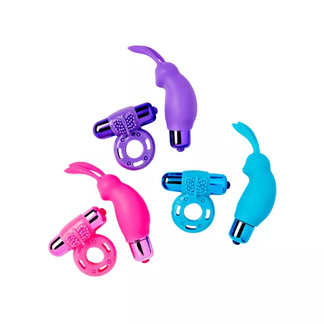 Neon Pink Vibrating Couples Sex Toy Kit at Spencer's