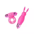 Neon Pink Vibrating Couples Sex Toy Kit at Spencer's