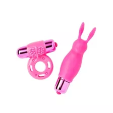 Neon Pink Vibrating Couples Sex Toy Kit at Spencer's