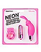 Neon Pink Vibrating Couples Sex Toy Kit